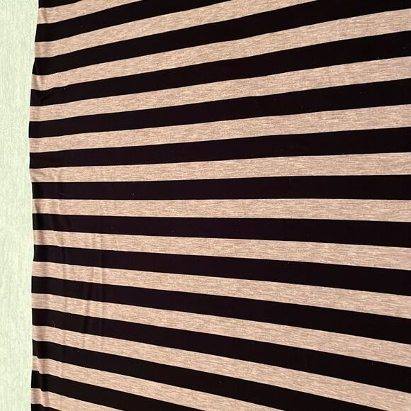 Oh Baby by Motherhood L Maxi Dress Navy & Gray stripe dolman sleeve - Picture 6 of 11